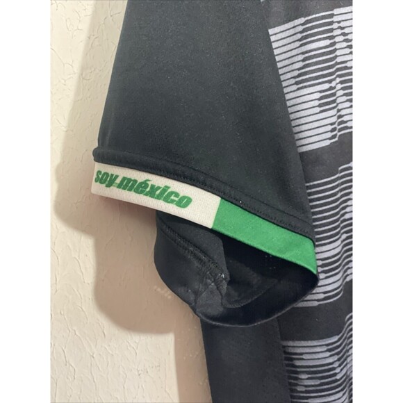 Adidas Mexico National Soccer Football 2019 Away Black Jersey Shirt Large - Picture 3 of 4
